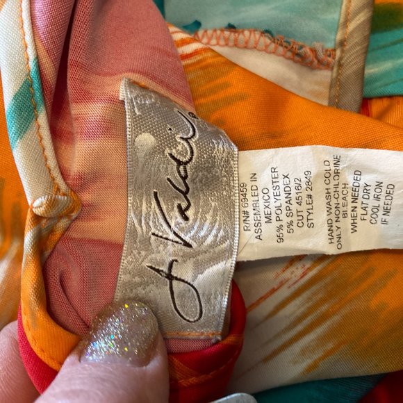 NWT J Valdi women's tropical top M - Picture 3 of 5